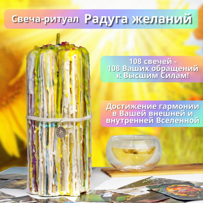 Свеча-ритуал "Радуга желаний"